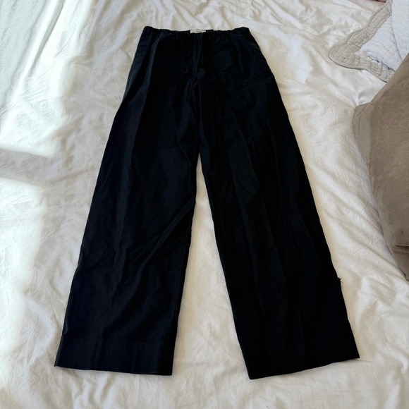 Vince Black Wide Leg Draw String Pants Business Casual - Picture 4 of 5